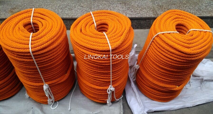 High Strength Double Braided Polyester Insulated Silk Rope For Transmission Stringing Line