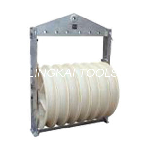 Stringing Block Galvanized Nylon Sheave Aerial Cable Pulley Block For Conductors Cable Rollers