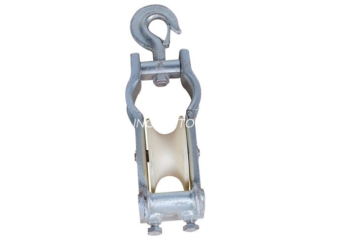 0.5T- 2T Dual Purpose Wire Rope Pulley Block  , Aerial Cable Rope Pulley Block
