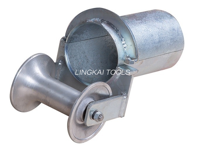 Bell Mouth Type Cable Pulling Pulley Lockable 4.9kg Cable Reel Ground Roller