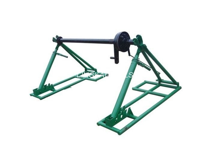1000 KN Torque Integrated Cable Reel Stand Colored With Disc Tension Brake