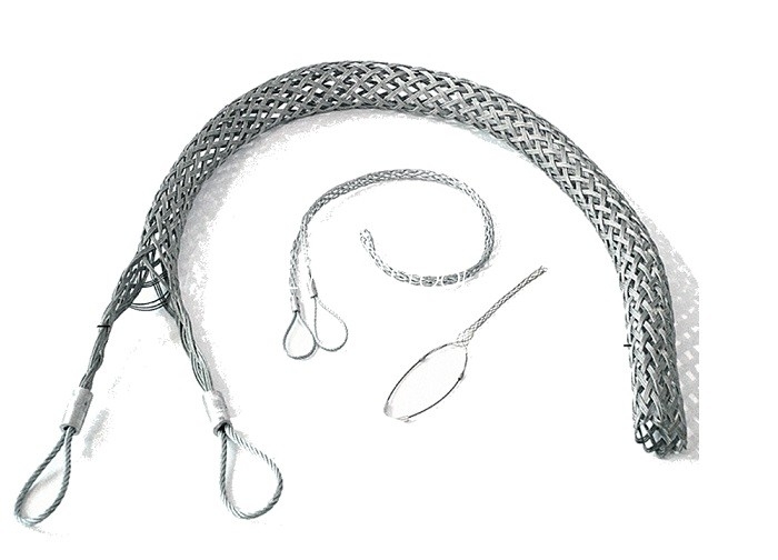 Double Head Mesh Cable Pulling Grips , Wire Grip Sock Wire Pulling Grips