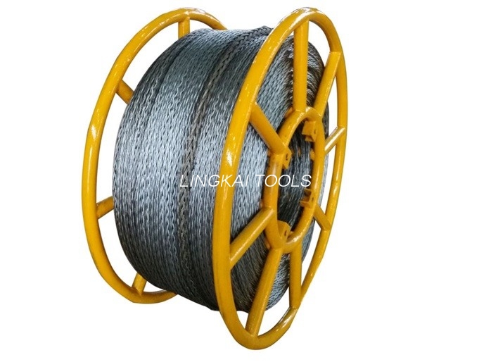 Hexagon Six Square Tower Erection Tools Weave Steel For Mechanical Pulling
