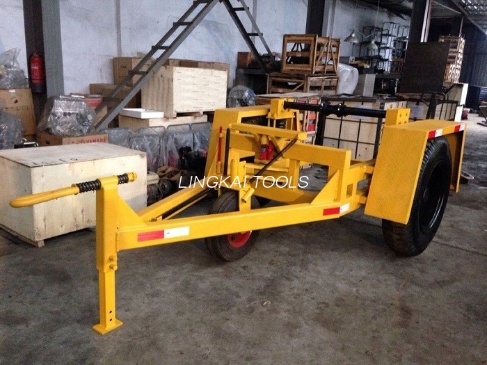 Flexible Steering Underground Cable Tools , 5 Ton Hydraulic Cable Reel Carrier