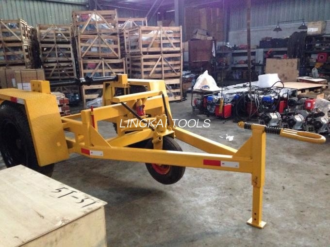 3 Ton Underground Cable Tools Wire Spool Trailer With Over Run Brake System