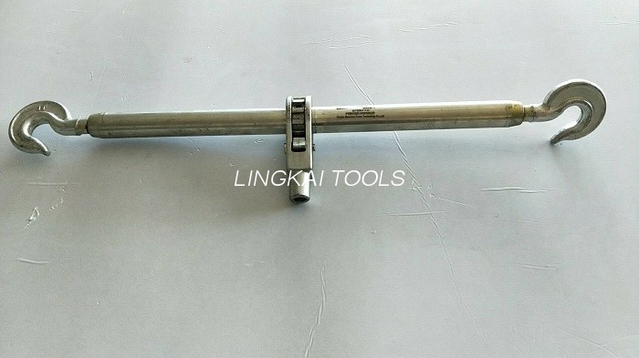 Double Hook Steel Rope Turnbuckle Wire Tightening Tool With 360º Handle Movement