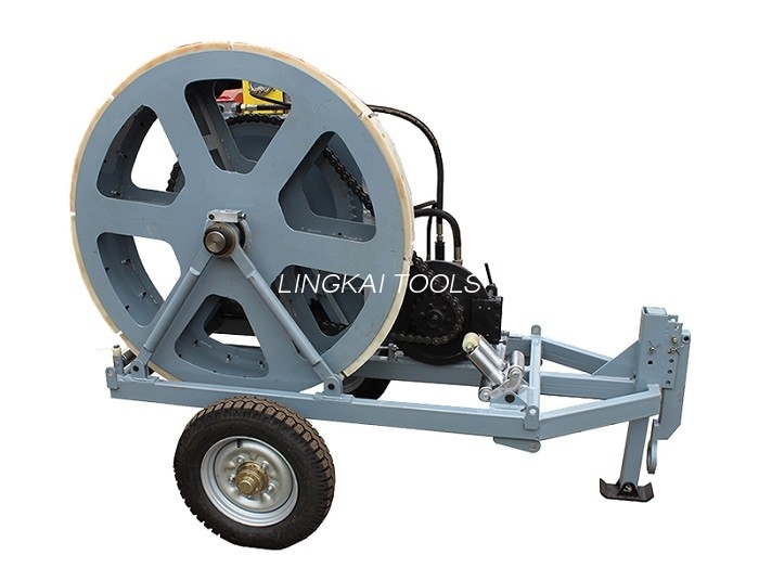 Winch Type Brake Cable Puller Tensioner 7.5KN For Overhead Line Transmission