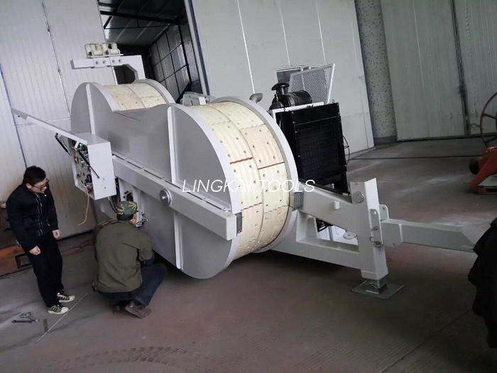 Two Bundle OPGW Installation Equipment , Overhead Line Tension Stringing Equipment