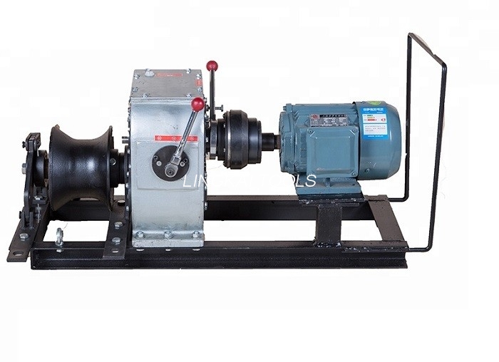 220 Volt Cable Pulling Tools Electric Engine Powered For Underground Power Site