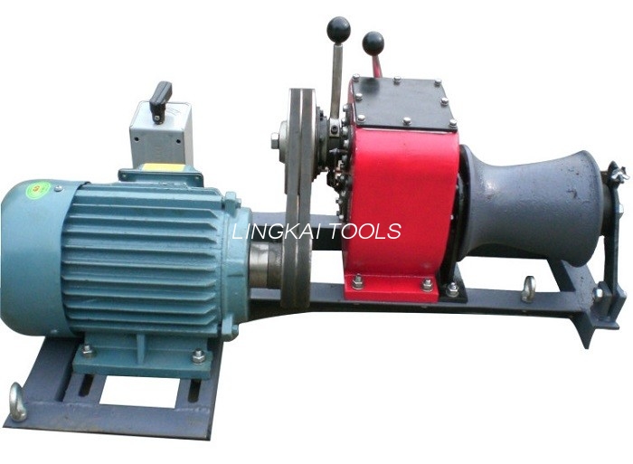 Tower Erection 1 Ton Winch , High Versatility Winch Machine For Cable Pulling