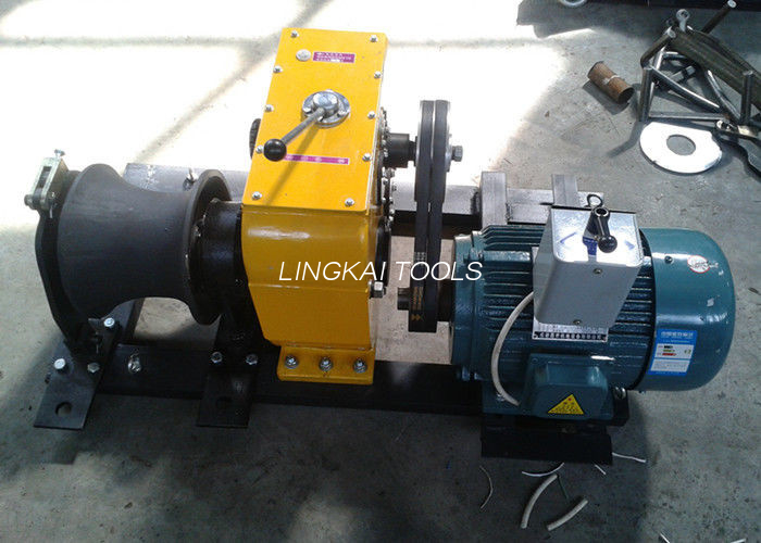 JJM8D Model 80 KN Cable Winch Puller Petrol Capstan Winch For Cable Stringing