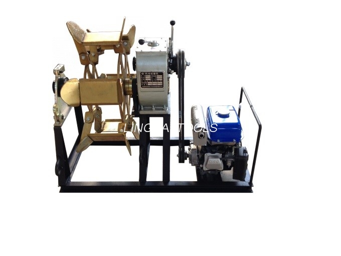 30KN SFJ Model Cable Winch Puller Accurate Positioning With Gasoline Engine