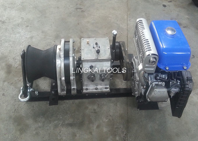 5 Ton Gasoline Engine Cable Winch Puller, Powered Rope Pulling Winch In Construction Line