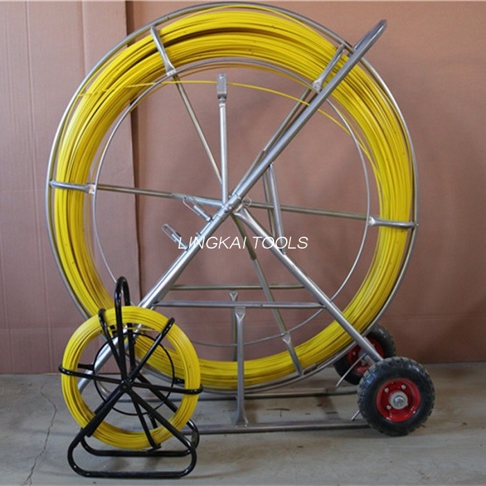 Metric Marked Electrical Cable Pulling Tools Precise Dimension Fiberglass Rodder