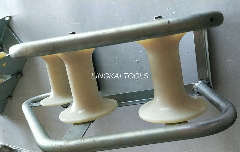 Pithead Telecom Cable Guide Roller 3 Block For Manhole Nylon Material