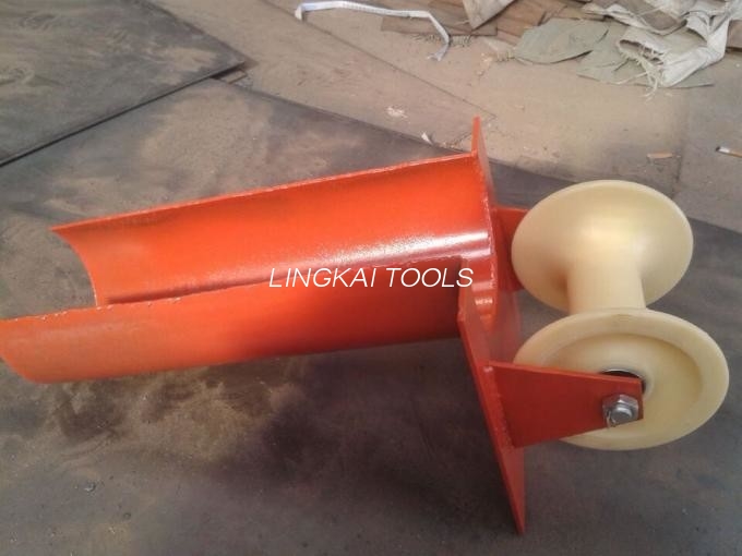 Split Lock Roller Guide Cable Reel Roller Bell Mouth Type with Nylon Wheel