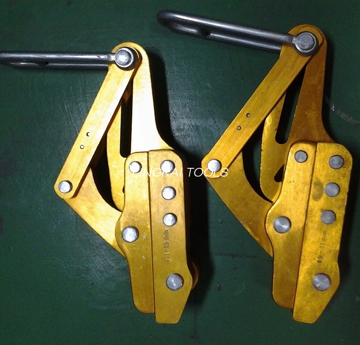 Aluminum Alloy Optical Cable Wire Grip / OPGW Cable Grippers For 11- 17mm