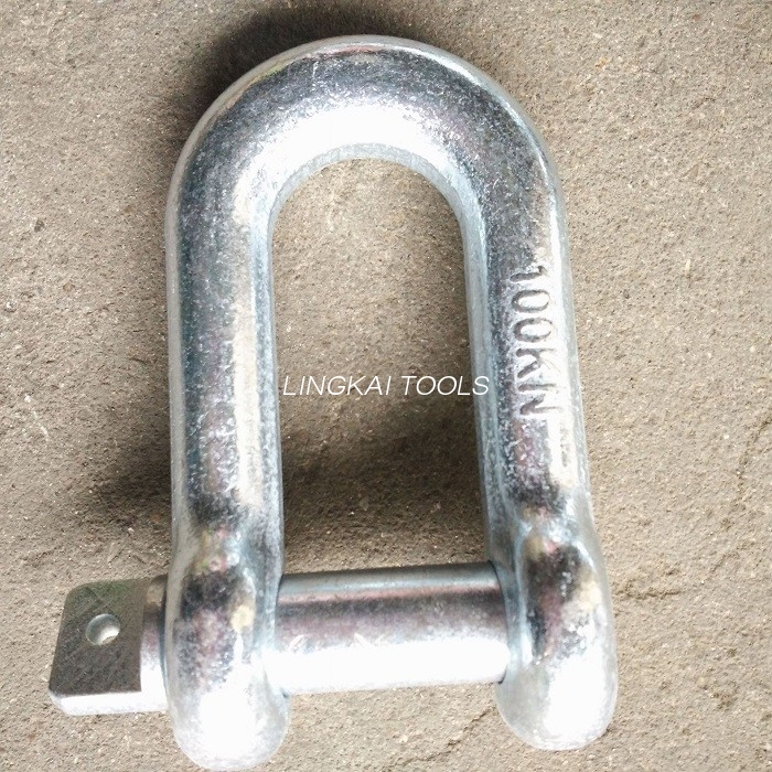 High Tensile Connector Shackle / Galvanized Steel Shackles For Connect Steel Wire