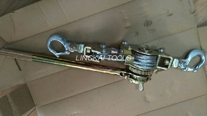 10 Kn Wire Rope Tightener 3.5kg / Frictional Ratchet Steel Wire Tightener