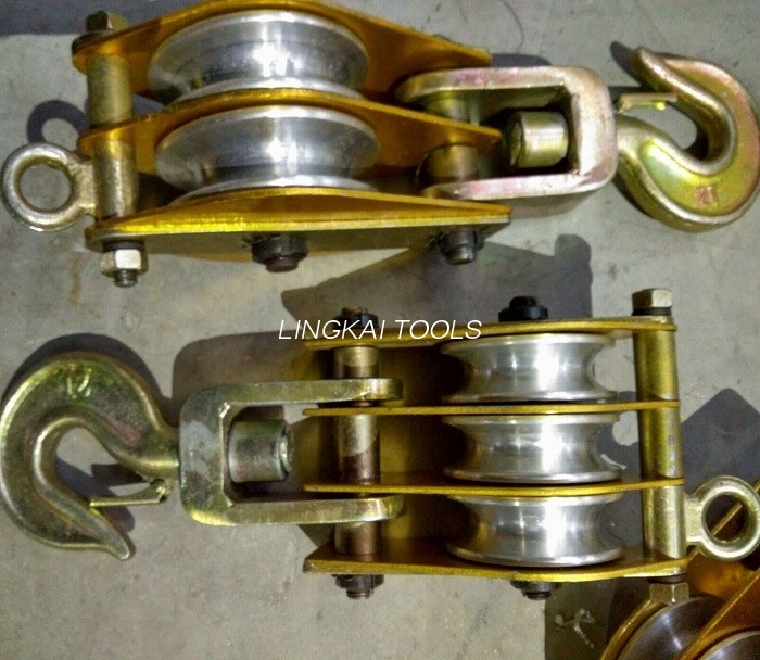 2 Ton Aluminum Sheave Hosting Tackle / Aluminum Wheel Snatch Block 2.9KG