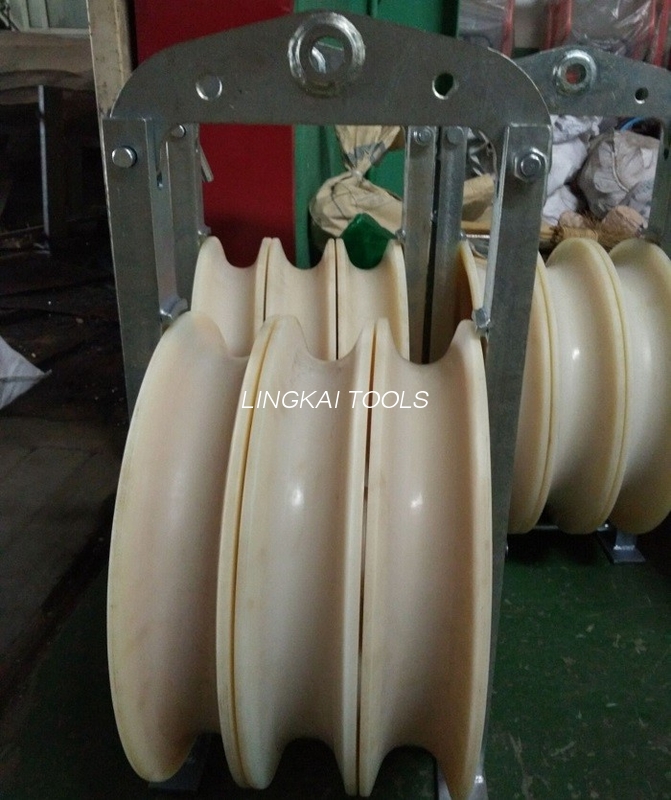 Dia 660mm Conductor Stringing Blocks / Stringing Equipment For Overhead Power Lines