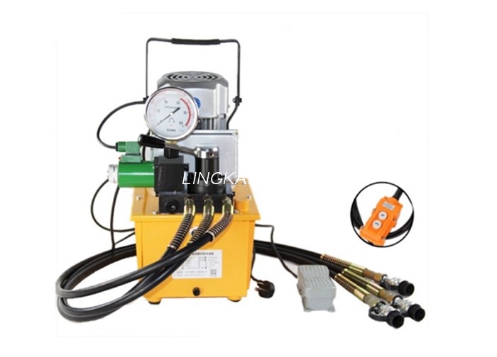 Portable Hydraulic Crimping Tool Single Action Hydraulic Motor Driven Pump 70 Mpa
