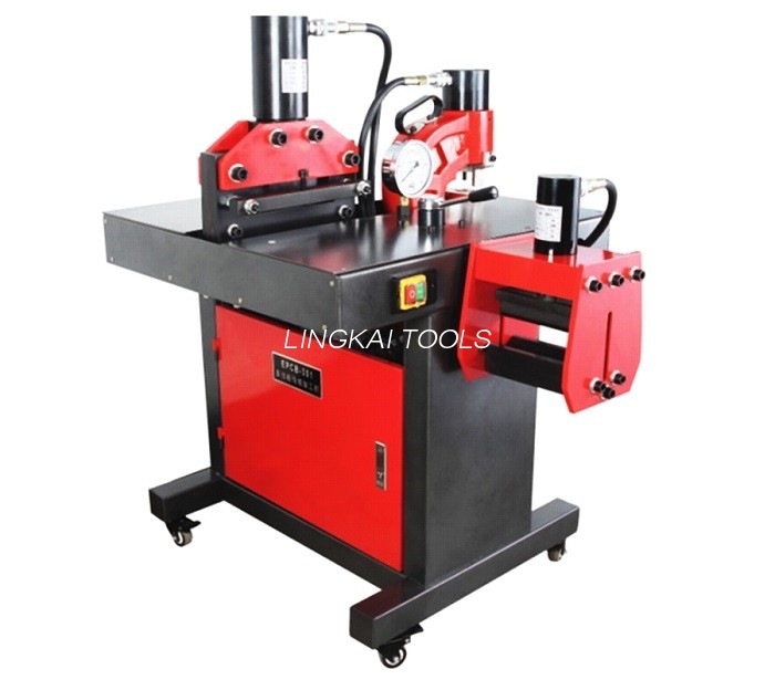 220V 50HZ Hydraulic Crimping Tool Busbar Bending Cutting Machine For 150X10mm Al/Cu Plate