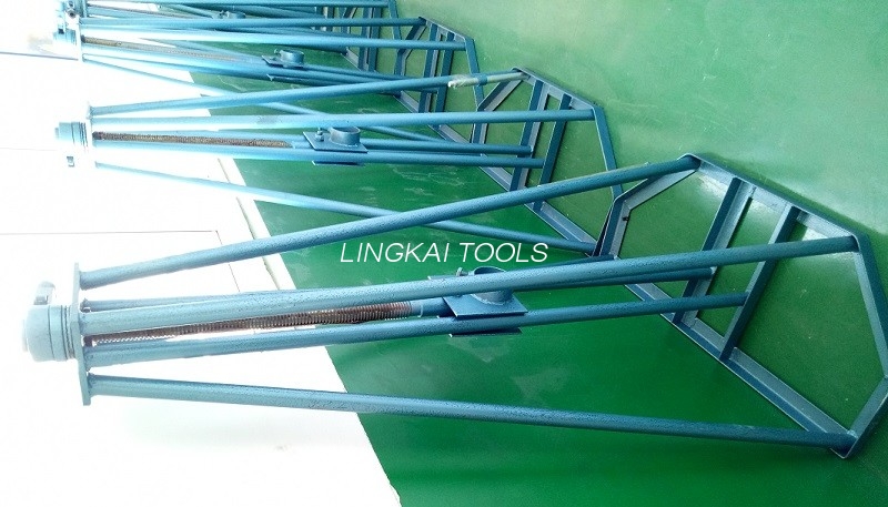 30 KN Electrical Cable Pulling Tools Screw Adjustable Jack Stands Mechanical Cable Drum Jack