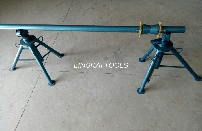 Customized Electrical Cable Pulling Tools Simple Reel Payout Stand 1 - 5 Ton Mechanical Cable With Screw Mandrel