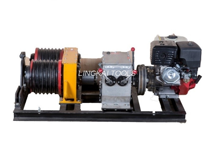 5 Ton Double Capstan Cable Winch Puller With Honda GX390 Engine 13HP
