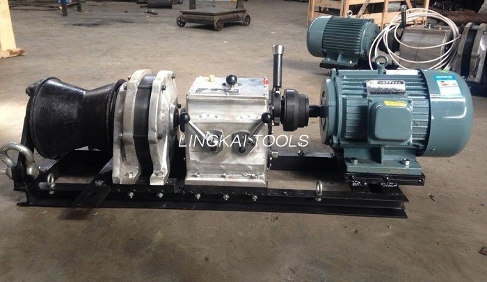 Power Site Electric Cable Winch Puller 220V / 380V 2.2KW For Wire Rope Pulling
