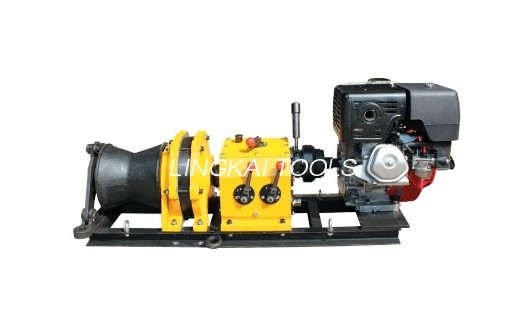 Speedy Shaft Drive Transmission Cable Winch Puller With Gasoline Honda GX390 13HP Engine