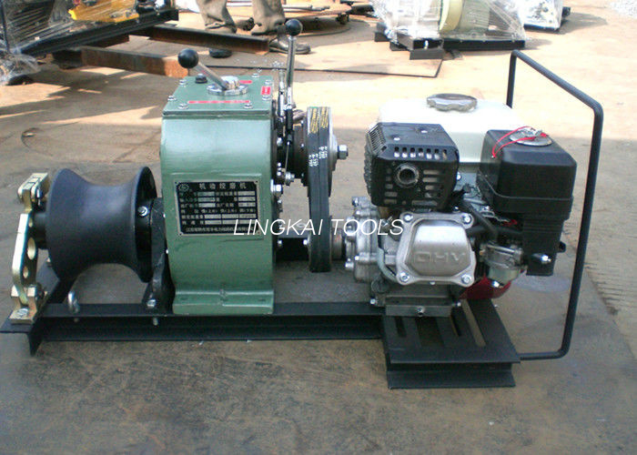 Belt Driven Cable Winch Puller Slow 1.8T Pulling Force With YAMAHA Gasoline Engine