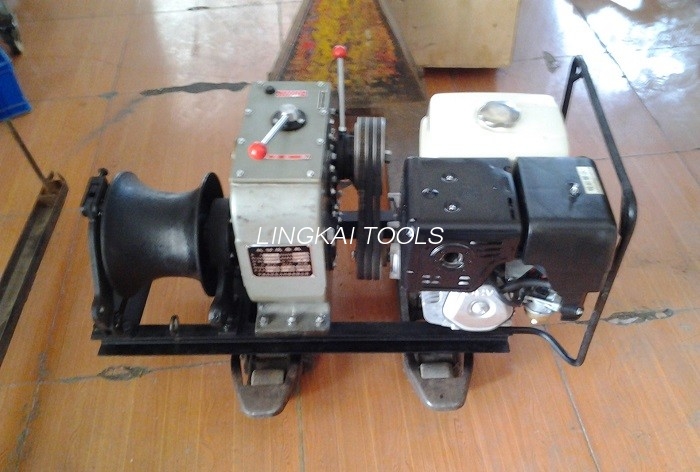Line Construction Electrical Wire Puller 3 Ton Gasoline / Petrol Powered