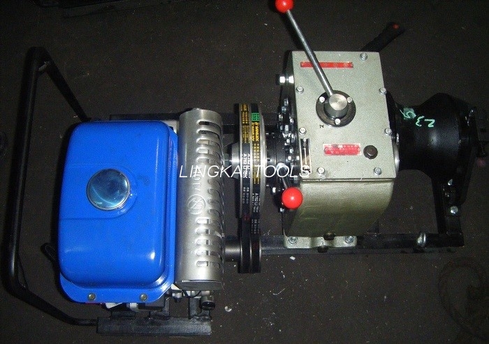 200kg High Speed Cable Pulley Machine Gasoline / Petrol Powered Winch 5 Ton