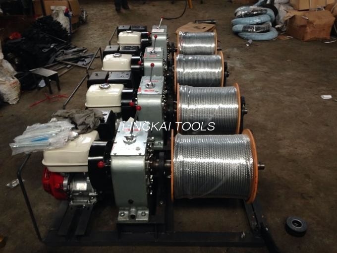 Wire Take Up Cable Winch Puller Stringing Machine 20KN Pulling Force
