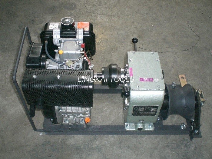 Line Construction Cable Winch Puller 3 Ton Force With Single Capstan