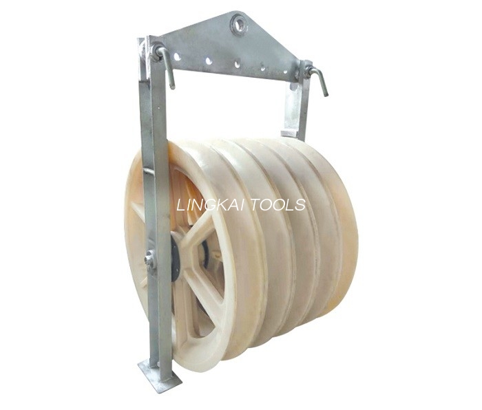 Transmission Line Tools Cable Pulling Device Stringing Line Block 6T Rated Load