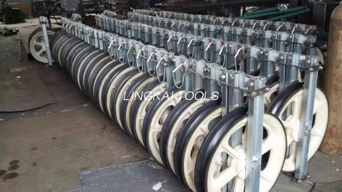 220KV Overhead Transmission Line Stringing Blocks With Aluminum Alloy Sheaves