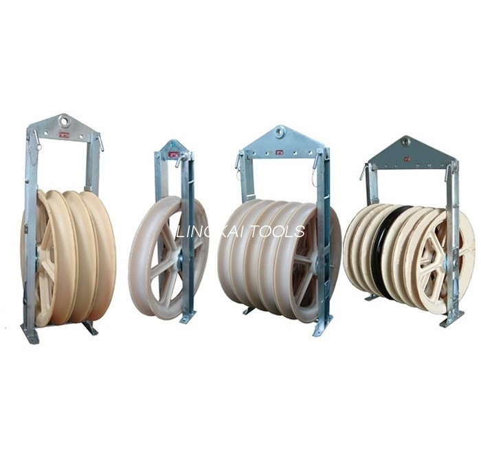 Bundled Conductor Stringing Blocks With 916mm Nylon Sheave