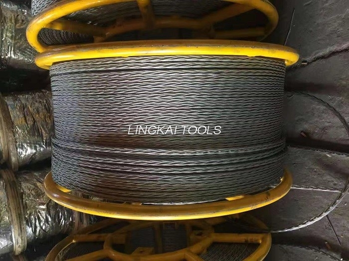 22mm Anti Twist Steel Wire Rope For Four Bundled Conductors Stringing