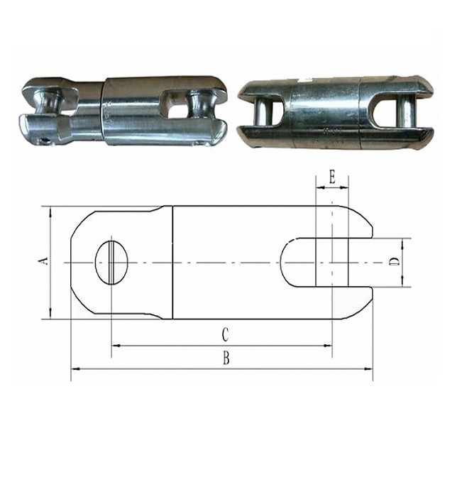 Swivel Joint Steel Wire Rope Connector For Cable Pulling Stringing Tools