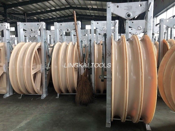 916 Mm Large Diameter Wheels Sheaves Bundled Wire Conductor Pulley Stringing Block